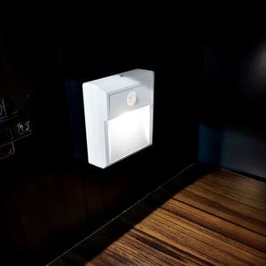 Battery Powered Motion <b>Sensor</b> <b>LED</b> Night <b>Light</b> Wall Mount Auto ON/OFF Lamp for Closet Stair Bathroom - Product Image 2