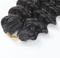 Extensions de cheveux naturels indiens bruts en stock direct usine, pour tressage, ondulations profondes lâches, effet plume, pour la beauté et le crochet