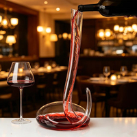 Carafe à vin en cristal de luxe de 1500 ml en forme de serpent cobra, faite à la main, avec logo personnalisé pour restaurants, mariages, fêtes