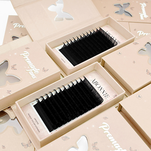 Abonnie个人超大卷羊绒睫毛延伸用品批发貂皮睫毛延伸天鹅绒哑光黑色睫毛托盘 - Product Image 3