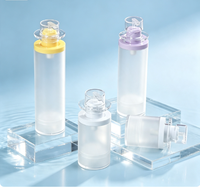 Bouteille vide en forme de chapeau pour vente en gros, 30-120 ml, finition transparente/givrée, distributeur de lotion/sérum/fond de teint, emballage cosmétique