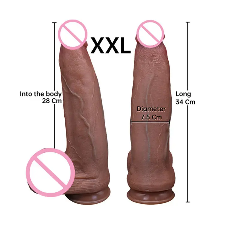 Mainan seks Anal Dildo tebal besar masturbasi wanita untuk Dildo besar silikon cair realistis Dildo xxL