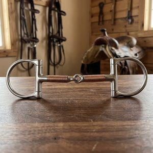 Bocado de Doble Articulación para Caballo, de Acero Inoxidable y Cobre, con Anillo en D, para Entrenamiento Ecuestre, en Varios Tamaños, con Empaque Personalizado - Product Image 3