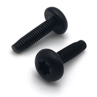 Sekrup Torx Inox Security Button Head T20 Metrik Hitam Oksida Nikel Kelas 10.9 M4 M6 M8