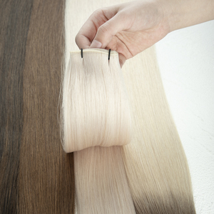 LeShine doble dibujado Genius trama virgen ruso pelo fino Invisible Genius trama extensión de cabello humano - Product Image 2