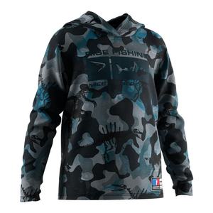 เสื้อฮู้ด Oem Odm 2023 ป้องกันแสงแดด UPF 50 เสื้อฮู้ดแบบติดกระดุม แขนยาว ดีไซน์ล่าสุดปี 2022 สำหรับผู้ใหญ่และเด็ก เสื้อสำหรับตกปลา - Product Image 3