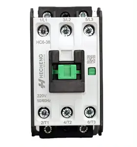 Contactor magnético IEC contactor eléctrico de CA 3P 38A 48VAC 220VAC 600VAC 50/60Hz con tamaño compacto reemplazar LC1D UL CE listado