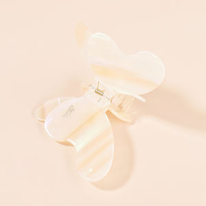 مشابك الشعر الفراشة الطبقة المزدوجة الأزياء الكورية بالجملة Midairy للنساء مشبك شعر شريط اسيتات المخصص CSFZ0502 - Product Image 5