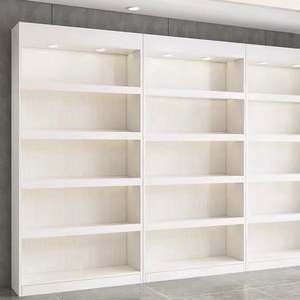 Commercial Wooden Display <b>Cabinet</b> Custom Modern Store Display Showcase with Shelves and Lighting for Retail Shop Furniture - Product Image 1