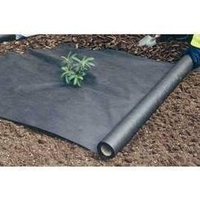 Tissu non tissé noir anti-UV en PP pour l'agriculture, tissu de contrôle des adventices pour paillis de sol