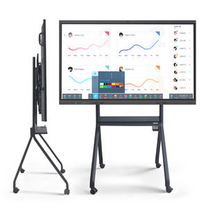 Pizarra Interactiva para Aula de 86 Pulgadas con Sistema Operativo <span class=keywords><strong>Android</strong></span> y Windows, Aplicaciones de YouTube, Software de Transmisión, Soporte para Sistema Operativo Dual - Product Image 1