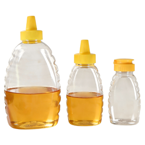 Honey <b>Bottle</b> Transparent Flip-top Pear Syrup <b>Squeeze</b> <b>Bottle</b> Food-grade <b>Plastic</b> 115ml 180ml 320ml 360ml - Product Image 1