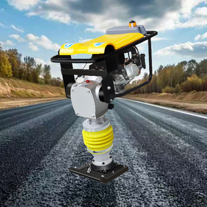 Pabrik 5.5HP 6.5HP Tamping mesin pemadat Rammer berat 75KG tanah dan Material pemadat untuk Konstruksi Pedesaan - Product Image 1