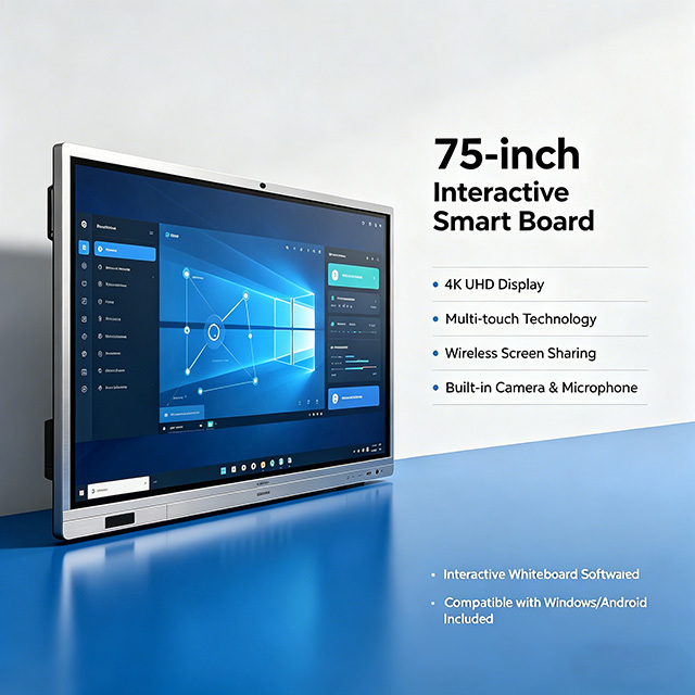 Easy Use 75 Inch Fast Response Touch Digital Teaching Board with Android Digital Teaching Board for Meeting Room