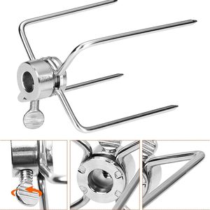 Portable Out Cuisson <span class=keywords><strong>Accessoires</strong></span> Rôtisserie Broche Tige Fourchettes À Viande Bbq Grill <span class=keywords><strong>Accessoires</strong></span> Universel En Acier Inoxydable Bbq Fourchette - Product Image 4