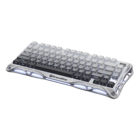 Teclado Mecánico Inalámbrico para Juegos GravaStar Mercury K1 75%, Aleación de Aluminio, Compacto, Interruptores Lineales de Reemplazo en Caliente