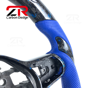 Volante de Fibra de Carbono Forjado con LED RPM para <span class=keywords><strong>Honda</strong></span> Civic 11ª Gen, <span class=keywords><strong>CRV</strong></span>, Generación Fk8, Fk7, Tipo <span class=keywords><strong>R</strong></span>, Si, Acura, 2021, 2022, <span class=keywords><strong>2023</strong></span>, 2024 - Product Image 4