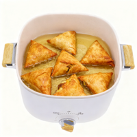 Cuisinière électrique multifonction carrée 2,5 L CB CE avec revêtement céramique antiadhésif et protection contre la cuisson à sec