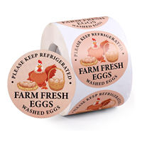 Conception de logo de marque personnalisée, impression de boîtes à œufs de 30 œufs avec étiquettes autocollantes pour boîte à œufs de poulet, étiquettes personnalisées sur les boîtes à œufs