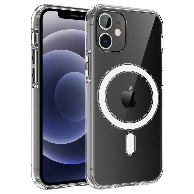 New Arrived Magnetic Clear Phone Case magesafe transparent Magnetic Case For iPhone 14 Case 13 Pro Max for iPhone 12 Pro max