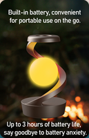 Lampe de chevet LED moderne à suspension rotative rechargeable USB-C, couleurs RGB, écologique, avec charge sans fil intelligente pour chambre
