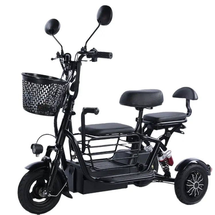 Triciclo pieghevole pieghevole motore viaggio adulto Handicap 3 mobilità a tre ruote disabili scooter elettrici portatori di Handicap in vendita