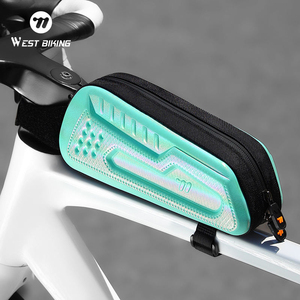 Bolsa Impermeable para Tubo Superior de Bicicleta de Carretera, Compacta y Portátil, para Almacenamiento de Herramientas, Material PU, 0.8L - Product Image 1