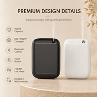 Nouveau diffuseur d'arômes sans eau 2026, 400 ml, avec écran LCD, sans fil, mural, machine à parfum automatique pour salle de bain, couloir, salon, hôtel