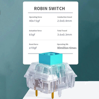 Interrupteurs mécaniques Kailh Robin Box Switch HP Advance Tactile Feel pour clavier de jeu, 5 broches, DIY RGB/SMD, pour clavier de jeu, vente en gros