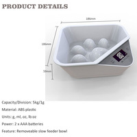 J&R Interactive Anti-étouffement 5kg Balance numérique antidérapante amovible avec labyrinthe intelligent pour animaux de compagnie, gamelle anti-ballonnements saine