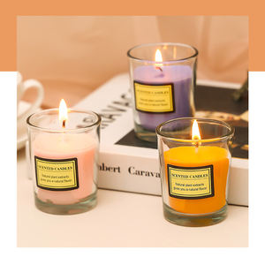 Bougie aromathérapie améliorant le sommeil relaxant parfum floral tasse <span class=keywords><strong>en</strong></span> verre décorative bougie d'aromathérapie pour l'ambiance de la maison - Product Image 4