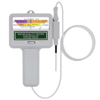 Sonde portable 2-en-1 analyseur de PH mètre détecteur de qualité de l'eau de piscine avec testeur de chlore résiduel Design-PC101 carré