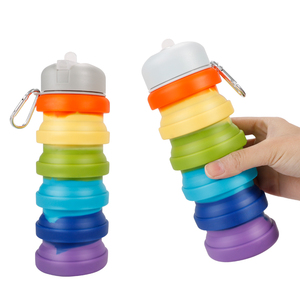 Nouvelle Arrivée Certifiée – Bouteille d'Eau Pliable en Silicone Sans BPA, Style Classique pour Enfants - Product Image 3