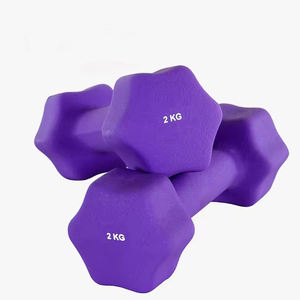 Julyfit personnalisé vente en gros ensemble d'haltères en vinyle coloré pour l'exercice d'entraînement des bras de gymnastique à domicile - Product Image 1