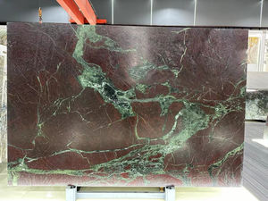 Dalles de quartzite violet <span class=keywords><strong>du</strong></span> <span class=keywords><strong>Moulin</strong></span> <span class=keywords><strong>Rouge</strong></span> polies par veines vertes de pierre <span class=keywords><strong>rouge</strong></span> pourpre naturelle de luxe pour le mur moderne de plancher de barre d'île de table - Product Image 3