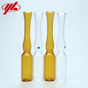 Ampolla de vidrio médico transparente y ámbar para inyección, 1ml, 2ml, 5ml, 10ml, 20ml