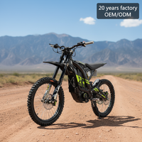 Moto électrique tout-terrain d'occasion en gros, en stock, 60V/72V 30Ah 4000W, moteur central, IP65, pour adulte