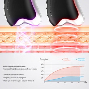 Mini Mehrzweck-Gesichts pflege Gua Sha Werkzeug Wärme Hochfrequenz vibration Tragbares galvanisches elektrisches Gesichts <span class=keywords><strong>massage</strong></span> gerät - Product Image 5