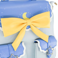 Sac à bandoulière personnalisé en tissu bleu mignon et populaire, nouveau design, sac de dessin animé pour filles