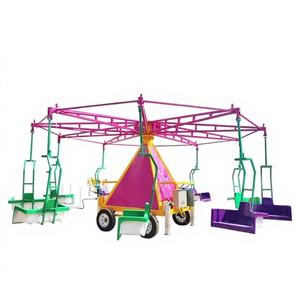 Atracciones de Parque para Excursiones Emocionantes, Juegos Móviles de Diversión en Venta, Certificación CE, Silla Voladora Montada en Remolque - Product Image 1