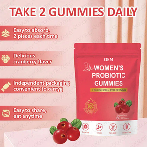 Gummies pour l'équilibre du pH féminin personnalisables OEM/ODM, complément probiotique pour femmes, gummies premium pour l'équilibre féminin - Product Image 5
