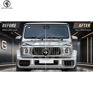 ตะแกรงไฟตัดหมอกหน้าพลาสติกสำหรับ Mercedes G-Class W463A G63 ปี 2000-2018 อัพเกรดเป็นตะแกรงกันชนล่างสไตล์ W465 G63 - Product Image 2