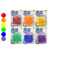 Jetons de jeu de bingo industriels permanents en plastique multicolores et baguette en forme de pot/tasse pour enfants