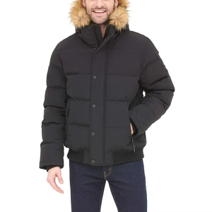 Parka personalizada para <span class=keywords><strong>hombre</strong></span> de frío extremo OEM/ODM, <span class=keywords><strong>ropa</strong></span> de invierno transpirable con cuello con capucha y cierre de cremallera - Product Image 1