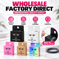 Fil de Mappage des Sourcils Pré-encré Rose 10m en Nylon pour le Styling, la Lamination et la Teinture des Sourcils – Idéal pour Salons de Beauté et Artistes