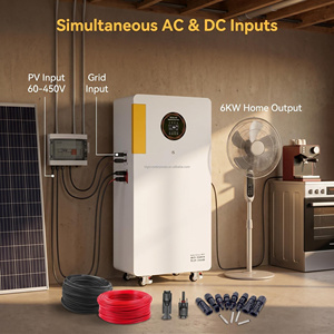 Inversor híbrido todo en uno de 6Kw 16Kwh con batería LiFePO4, controlador MPPT y sistema de energía solar de onda sinusoidal pura - Product Image 2