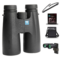 Powerful HD BAK4 12x50 Multi-Coated 50mm Optical Waterproof Telescope Binoculars for Outdoor Adults Hiking Camping