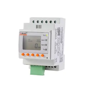 Acrel ASJ10L-LD1A din rail A type residual earth leakage current protection relay 1 circuit LCD display 30ma-30A 2 relay output