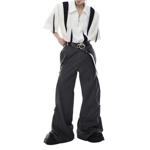 <span class=keywords><strong>Camiseta</strong></span> de hombre 2026 personalizada con cremallera metálica y empalmes, <span class=keywords><strong>manga</strong></span> <span class=keywords><strong>corta</strong></span>, con <span class=keywords><strong>hombreras</strong></span> - Product Image 3