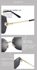 Venta al por mayor 2023 gafas de sol de diseñador unisex <span class=keywords><strong>para</strong></span> hombres marco de metal con <span class=keywords><strong>lentes</strong></span> UV400 - Product Image 6